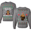 Kith Me Under The Mithletoe Funny Lisp Front and Back Unisex Ugly Christmas Sweater Crewneck Sweatshirt