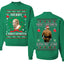 Merry Chrithmith Front and Back Unisex Ugly Christmas Sweater Crewneck Sweatshirt