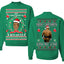 It's Chrithmith Bitcheth Lisp Front and Back Unisex Ugly Christmas Sweater Crewneck Sweatshirt