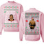 Kith Me Under The Mithletoe Funny Lisp Front and Back Unisex Ugly Christmas Sweater Crewneck Sweatshirt