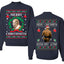 Merry Chrithmith Front and Back Unisex Ugly Christmas Sweater Crewneck Sweatshirt