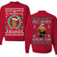 It's Chrithmith Bitcheth Lisp Front and Back Unisex Ugly Christmas Sweater Crewneck Sweatshirt