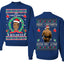 It's Chrithmith Bitcheth Lisp Front and Back Unisex Ugly Christmas Sweater Crewneck Sweatshirt
