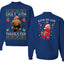 Ugly Ath Sweater Merry Chrithmith, Butt Viral Ugly Ass Boxing Fight, Funny Front and Back Unisex Ugly Christmas Sweater Crewneck Sweatshirt