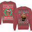 It's Chrithmith Bitcheth Lisp Front and Back Unisex Ugly Christmas Sweater Crewneck Sweatshirt