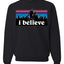 I Believe Big foot Christmas Christmas Unisex Crewneck Graphic Sweatshirt