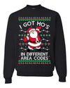 I Got Ho's in Different Area Codes Funny Santa Xmas Christmas Unisex Crewneck Graphic Sweatshirt