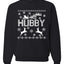 Christmas Hubby Love Ugly Christmas Sweater Christmas Unisex Crewneck Graphic Sweatshirt