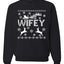 Christmas Wifey Love Ugly Christmas Sweater  Christmas Unisex Crewneck Graphic Sweatshirt