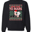 We're Going to Mars High Elon Musk Santa Weed Marijuana Xmas Christmas Unisex Crewneck Graphic Sweatshirt