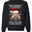 Merry Christmas to Everyone Except Carole Baskin Ugly Christmas Sweater Unisex Crewneck Graphic Sweatshirt
