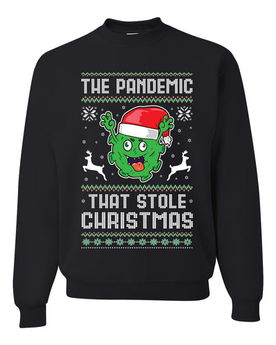 The Pandemic that Stole Christmas Hanukkah Unisex Crewneck Graphic Sweatshirt