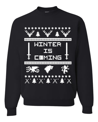 Winter is Coming | GoT Christmas Unisex Crewneck Graphic Sweatshirt