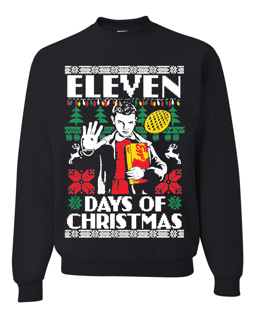 Eleven Days of Christmas Christmas Unisex Crewneck Graphic Sweatshirt