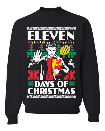 Eleven Days of Christmas Christmas Unisex Crewneck Graphic Sweatshirt