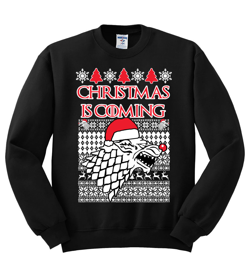 Christmas is Coming | GoT Stark Unisex Crewneck Graphic Sweatshirt