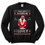 Santas Favorite Ho | Xmas Ye I Love It Christmas Unisex Crewneck Graphic Sweatshirt