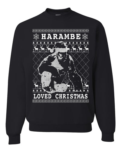 Harambe Loved Christmas Christmas Unisex Crewneck Graphic Sweatshirt