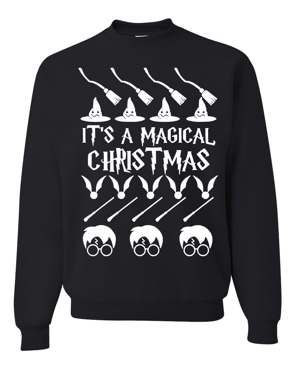 It's A Magical Christmas Wizard Christmas Unisex Crewneck Graphic Sweatshirt