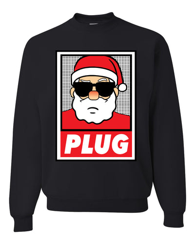 Santa Claus Plug Narcos Pablo Funny Christmas Unisex Crewneck Graphic Sweatshirt
