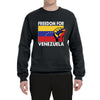 Freedom For Venezuelan Raised Fist Sweater, Unisex Crewneck Sweatshirts