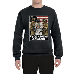 F Around & Find Out Venezuelan Dictator Maduro Captured Sweater, Unisex Crewneck Sweatshirts