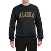 Alaska  Camo Fill Orange Outline Sweater, Unisex Crewneck Sweatshirts