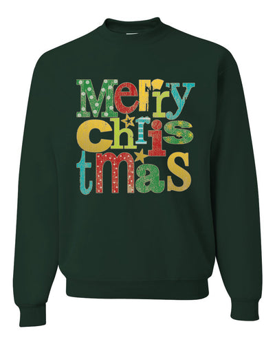 Colorfful Merry Christmas Decoration Christmas Unisex Crewneck Graphic Sweatshirt