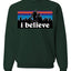 I Believe Big foot Christmas Christmas Unisex Crewneck Graphic Sweatshirt