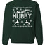 Christmas Hubby Love Ugly Christmas Sweater Christmas Unisex Crewneck Graphic Sweatshirt