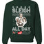 AOC The Squad Congresswomen Sleigh All Day Xmas Ugly Christmas Sweater Unisex Crewneck Graphic Sweatshirt