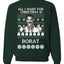 All I Want for Christmas is Borat Ugly Christmas Sweater Unisex Crewneck Graphic Sweatshirt