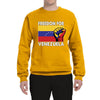 Freedom For Venezuelan Raised Fist Sweater, Unisex Crewneck Sweatshirts