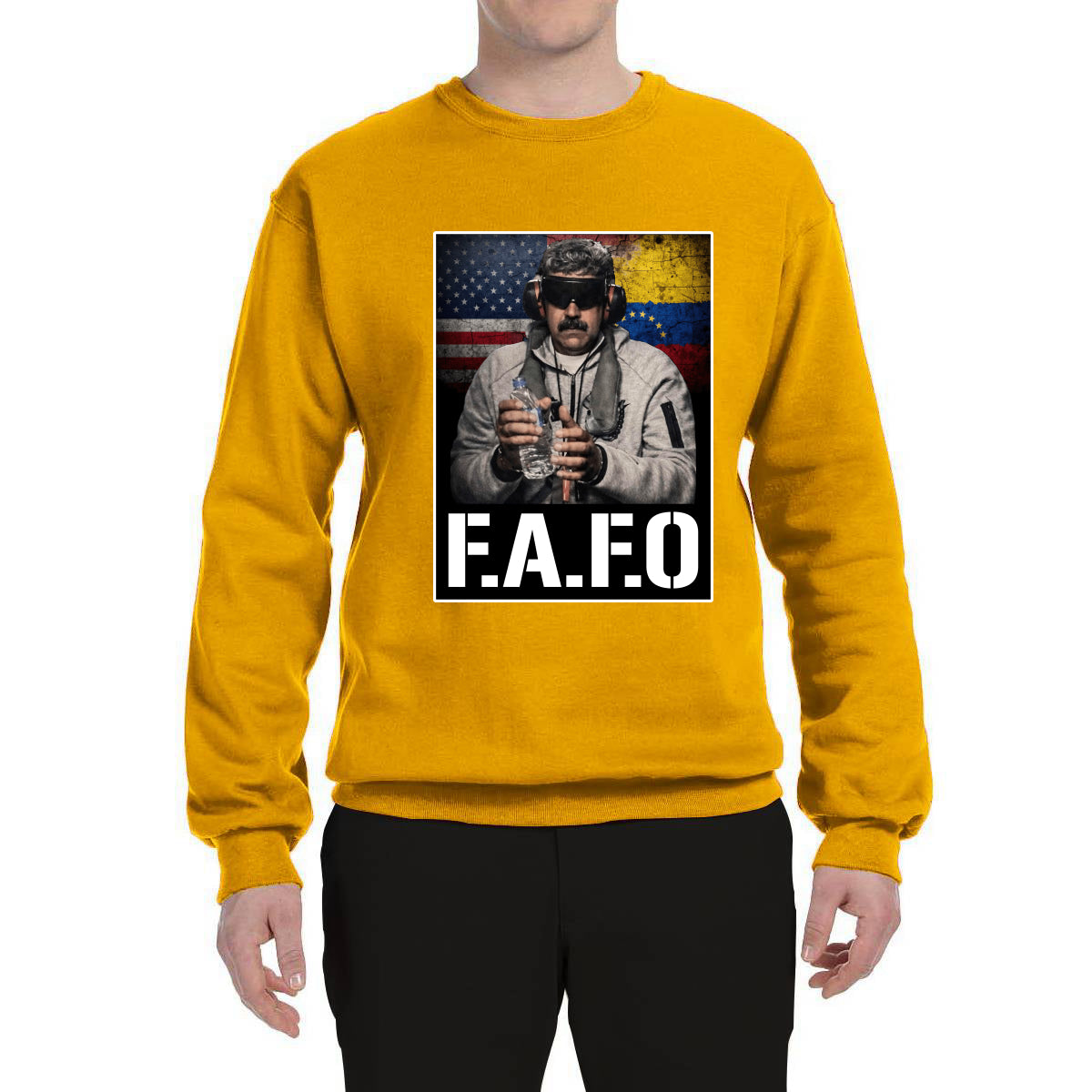 Venezuelan Dictator Maduro Captured F Around Find Out Sweater, Unisex Crewneck Sweatshirts