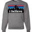 I Believe Big foot Christmas Christmas Unisex Crewneck Graphic Sweatshirt