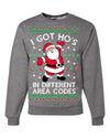 I Got Ho's in Different Area Codes Funny Santa Xmas Christmas Unisex Crewneck Graphic Sweatshirt