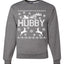 Christmas Hubby Love Ugly Christmas Sweater Christmas Unisex Crewneck Graphic Sweatshirt