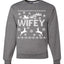 Christmas Wifey Love Ugly Christmas Sweater  Christmas Unisex Crewneck Graphic Sweatshirt