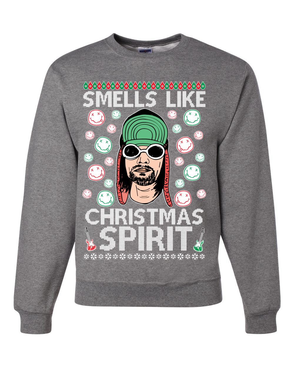 Smells Like Christmas Spirit Ugly Christmas Sweater Christmas Unisex Crewneck Graphic Sweatshirt