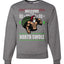 Funny Santa Gym Lifting Welcome to The North Swole Christmas Unisex Crewneck Graphic Sweatshirt