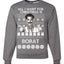 All I Want for Christmas is Borat Ugly Christmas Sweater Unisex Crewneck Graphic Sweatshirt