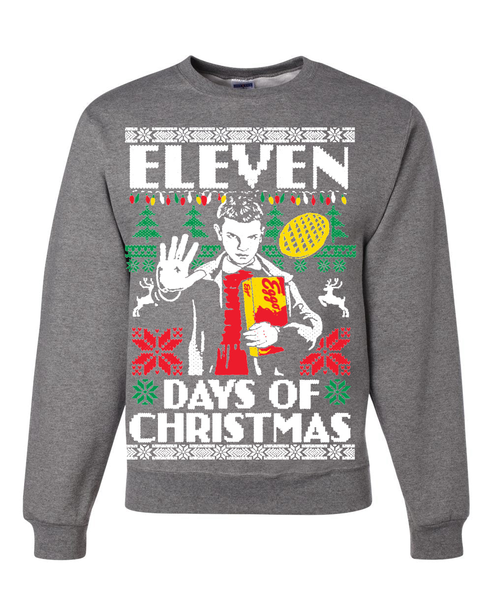 Eleven Days of Christmas Christmas Unisex Crewneck Graphic Sweatshirt