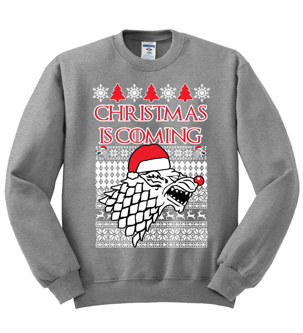Christmas is Coming | GoT Stark Unisex Crewneck Graphic Sweatshirt
