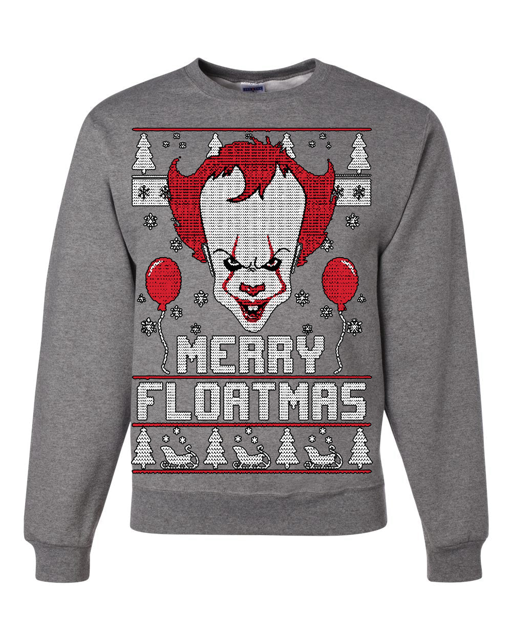 Merry Floatmas | IT Clown Christmas Unisex Crewneck Graphic Sweatshirt