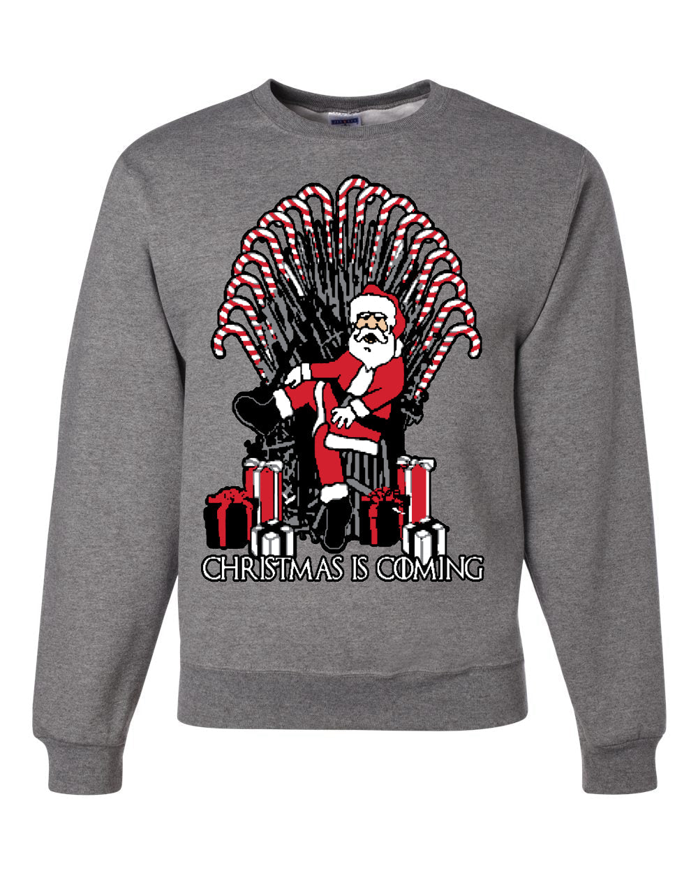 Christmas is Coming | GOT Iron Throne Unisex Crewneck Graphic Sweatshirt