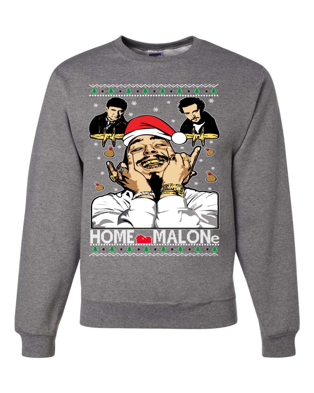 Home Malon White  Christmas Unisex Crewneck Graphic Sweatshirt