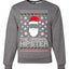 The Original Hipster Funny Santa Beard Xmas Christmas Unisex Crewneck Graphic Sweatshirt