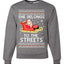 She Belongs to The Streets Funny Santa Sleigh Meme Christmas Unisex Crewneck Graphic Sweatshirt