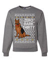 Zero Bark Thirty Funny Dog Xmas Ugly Christmas Unisex Crewneck Graphic Sweatshirt