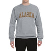 Alaska  Camo Fill Orange Outline Sweater, Unisex Crewneck Sweatshirts
